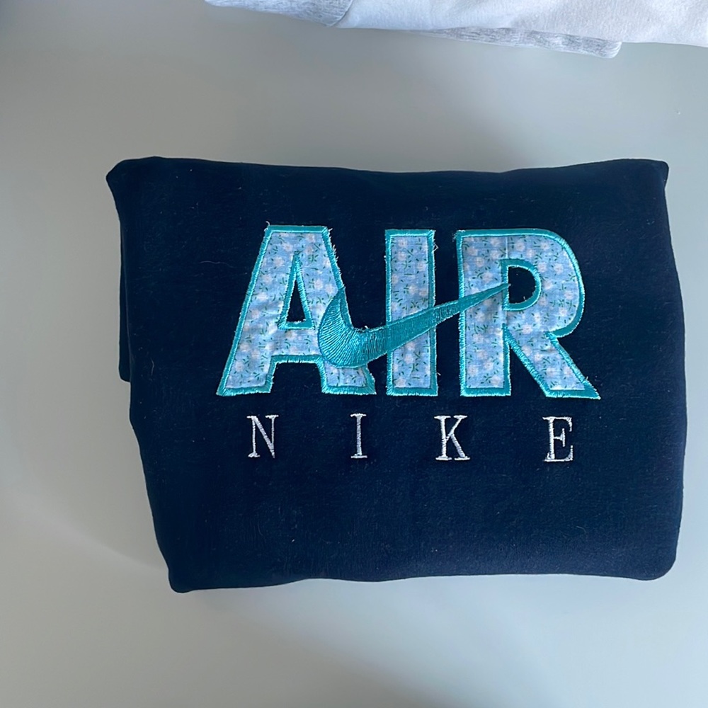 One of a Kind Nike Air Embroidered Crewneck